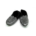 Black and Gray Slipper Socks - No Suede