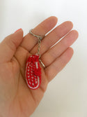 Miniature Mitten Keychain Ring