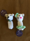 Finger Puppets. Set of 2 : Dog and Cat