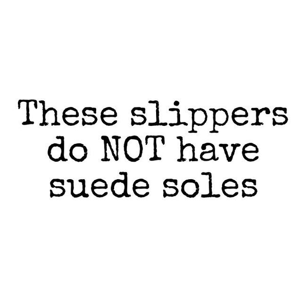 Purple and Gray Slipper Socks - No Suede